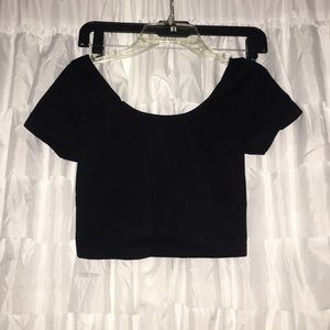 Skinny Black Crop Top